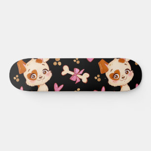 Muster Pets Niedlich Funny Puppy Lover   Skateboard