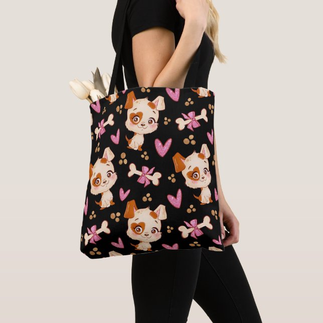 Muster Pets Niedlich Funny Puppy Lover Tasche (Von Nahem)