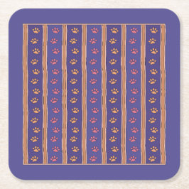 Muster Rechteckiger Pappuntersetzer