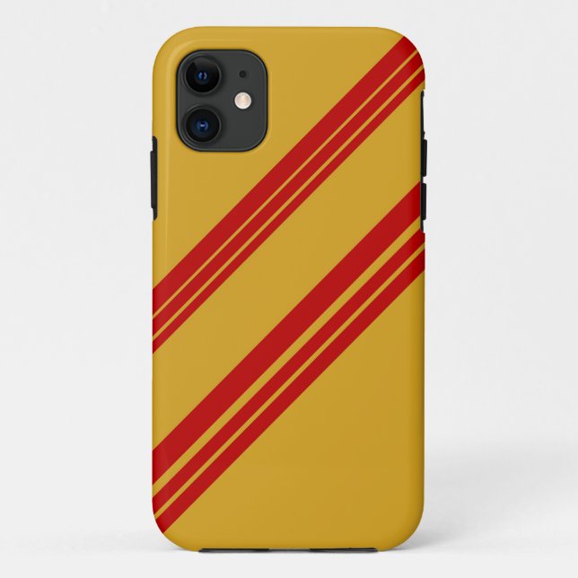 Muster Red Stripes Art Design 2 Case-Mate iPhone Hülle (Rückseite)