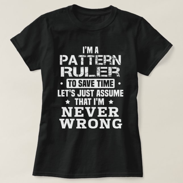 Muster-Regel T-Shirt (Design vorne)
