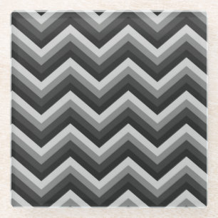 Muster Retro Zickzack-Chevron Glasuntersetzer