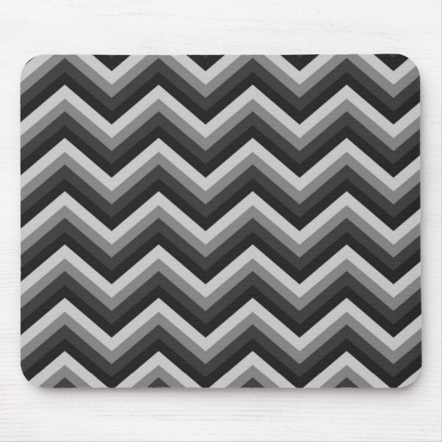 Muster-Retro Zickzack Zickzack Mousepad (Vorne)