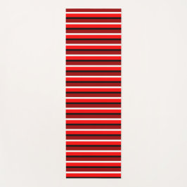 Muster Rot und Maroon Rot Streifen Yogamatte