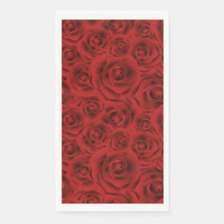 Muster-rote Rosen, Blume der Liebe, Freundin-GIF Serviette