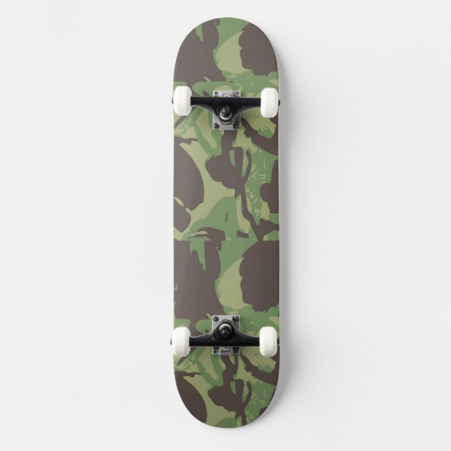 Muster-Schicksal Tarnungs-Forest Greens Digital Skateboard (Vorderseite)