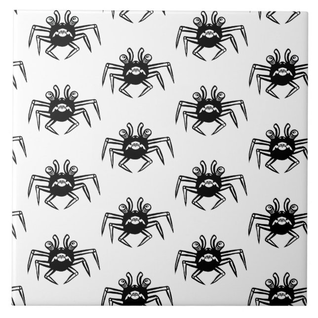 Muster schwarz-weiß fliese (Vorderseite)