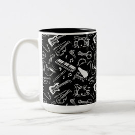 Muster Schwarz/Weiß Zweifarbige Tasse