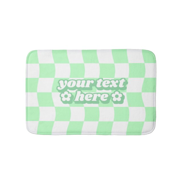 Muster-Slogan für das Muster Pastell Green White C Badematte (Vorderseite)