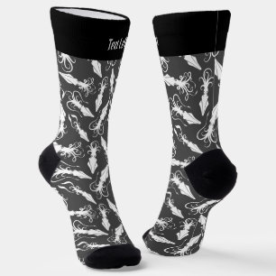 Muster-Socken für den weißen Tintenfisch Socken