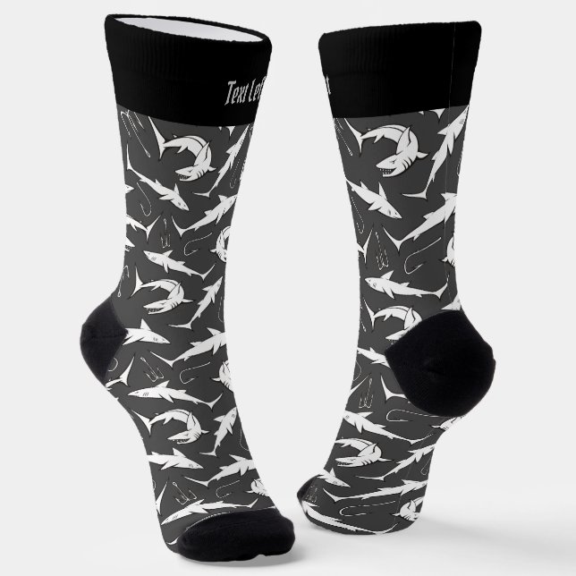 Muster-Socken für Haie und Haken Socken (Gewinkelt)