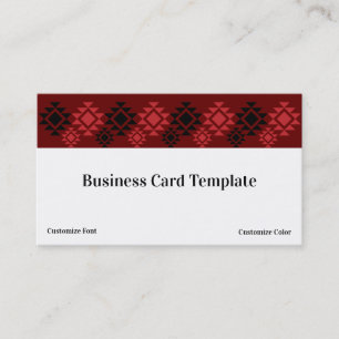 Muster Southwestern Business Card Visitenkarte