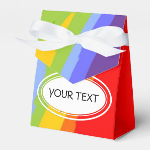 Muster - starke Wellen gefärbt + Ihr Text Geschenkschachtel