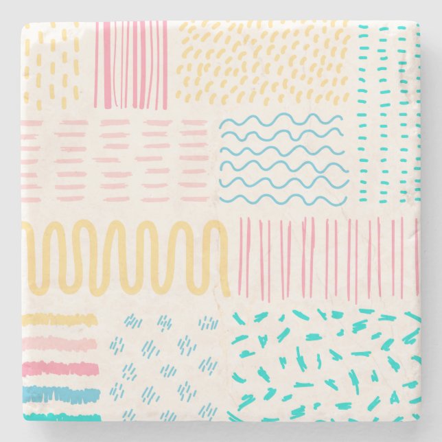 Muster Steinuntersetzer (Vorderseite)