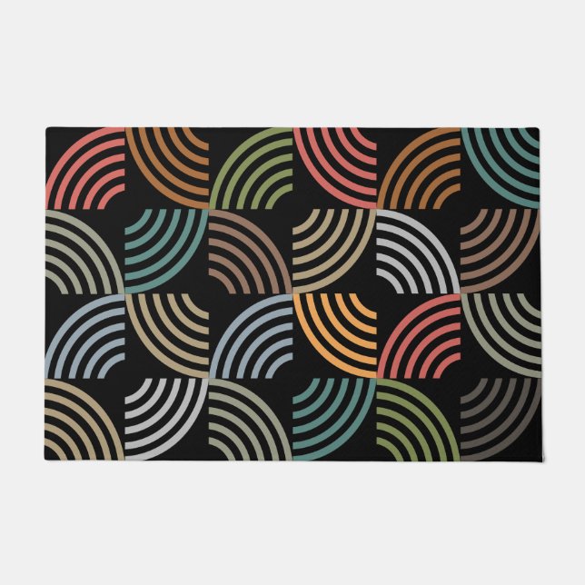 Muster Stilvoll modern - geometrisch Vintag Fußmatte (Vorderseite)