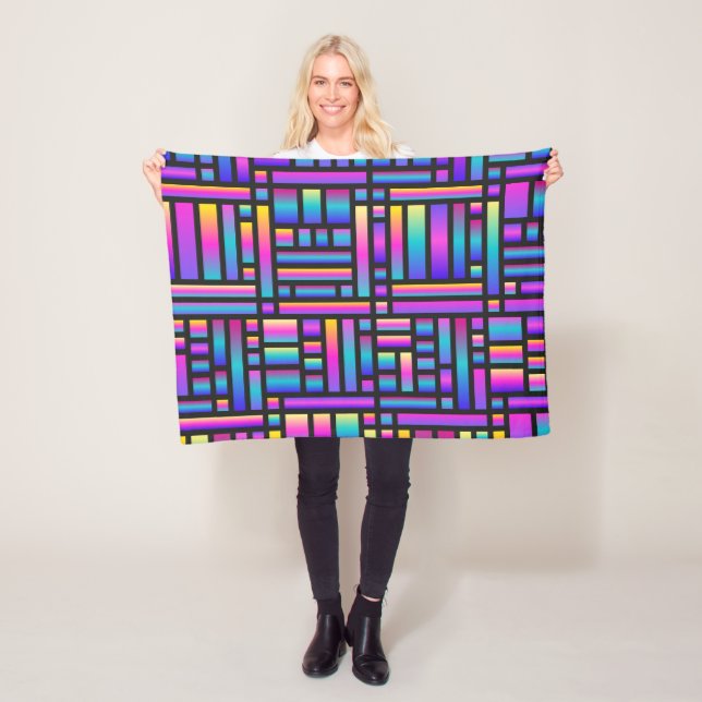 Muster Stilvoll modern - geometrischer Tartan der  Fleecedecke (Beispiel)