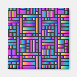 Muster Stilvoll modern - geometrischer Tartan der  Magnet