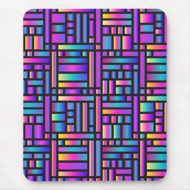 Muster Stilvoll modern - geometrischer Tartan der  Mousepad (Vorne)