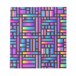 Muster Stilvoll modern - geometrischer Tartan der  Notizblock