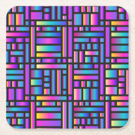 Muster Stilvoll modern - geometrischer Tartan der  Rechteckiger Pappuntersetzer