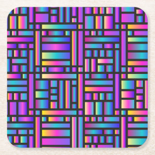 Muster Stilvoll modern - geometrischer Tartan der Rechteckiger Pappuntersetzer