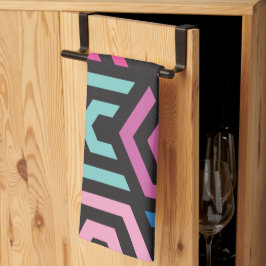 Muster Stilvoll modern - Mode geometrisch farbig Geschirrtuch