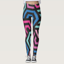 Muster Stilvoll modern - Mode geometrisch farbig Leggings