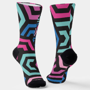 Muster Stilvoll modern - Mode geometrisch farbig Socken