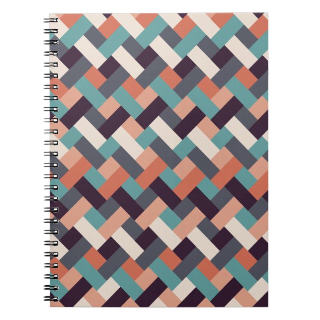 Muster Stilvolle Mode- Geometrisch Moderne Vintag Notizblock (Vorderseite)