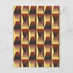 Muster Stilvolle Mode- Geometrische Moderne Elegan Postkarte