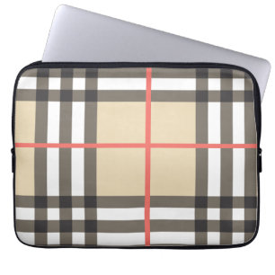 Muster Stilvolle Schottische Geometrische Mode Laptopschutzhülle