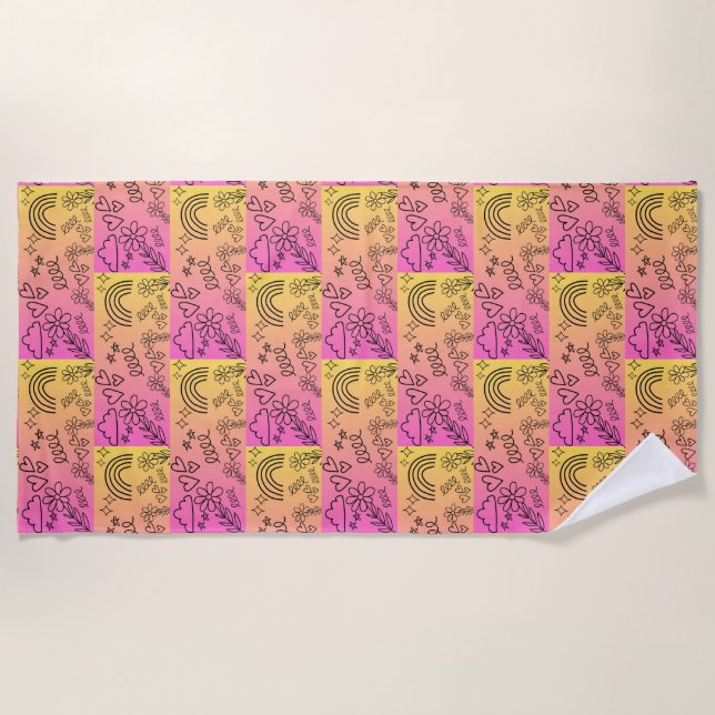 Muster Strandtuch (Vorderseite)