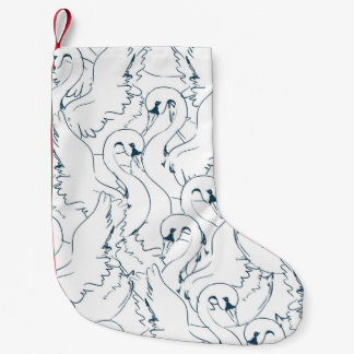 Muster Swan Muster Seamless, Muster, abstrakt, Rüc Kleiner Weihnachtsstrumpf