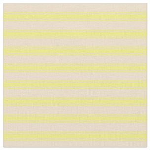 Muster Tan und Gelbe Linien/Streifen Stoff