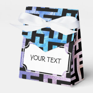 Muster - Taste für Labyrinthe - Schwarz + Text Geschenkschachtel