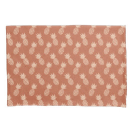 Muster Terracotta & Peach Tropical Pineapse Kissenbezug