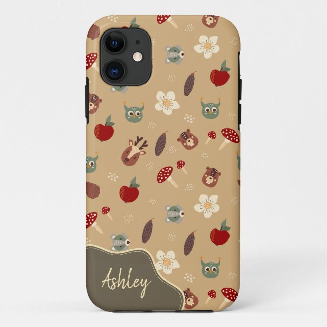 Muster Tiere Faces iPhone Fall Case-Mate iPhone Hülle (Rückseite)
