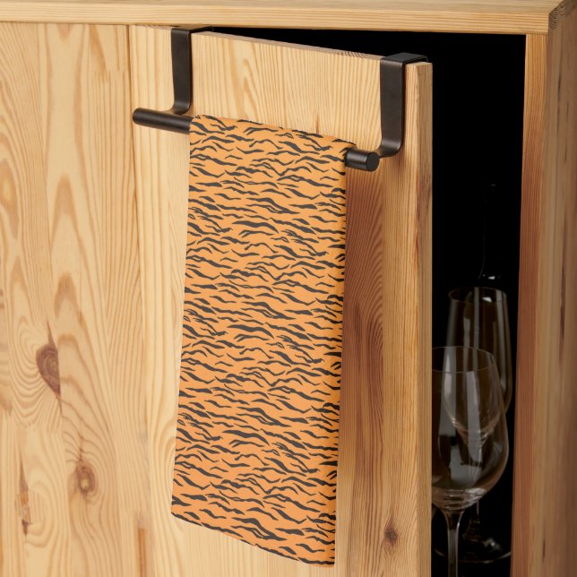 Muster Tigerhaut Geschirrtuch (Drittel gefaltet)