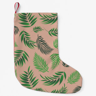 Muster tropischer Blätter 10 Kleiner Weihnachtsstrumpf