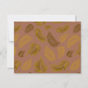 Muster tropischer Blätter 15 Mitteilungskarte