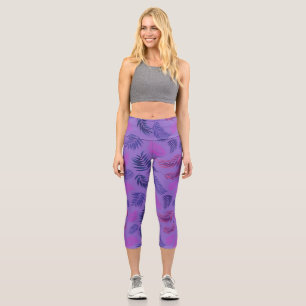 Muster tropischer Blätter 19 Capri Leggings