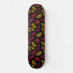 Muster tropischer Blätter 21 Skateboard