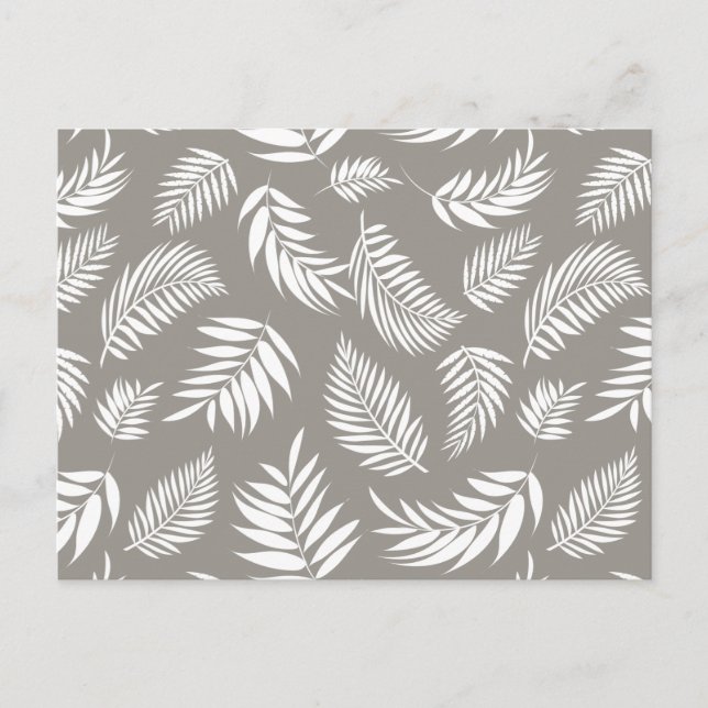 Muster tropischer Blätter 9 Postkarte (Vorderseite)