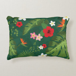 Muster tropischer Blätter Dekokissen