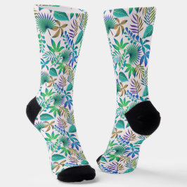 Muster tropischer Blätter Socken