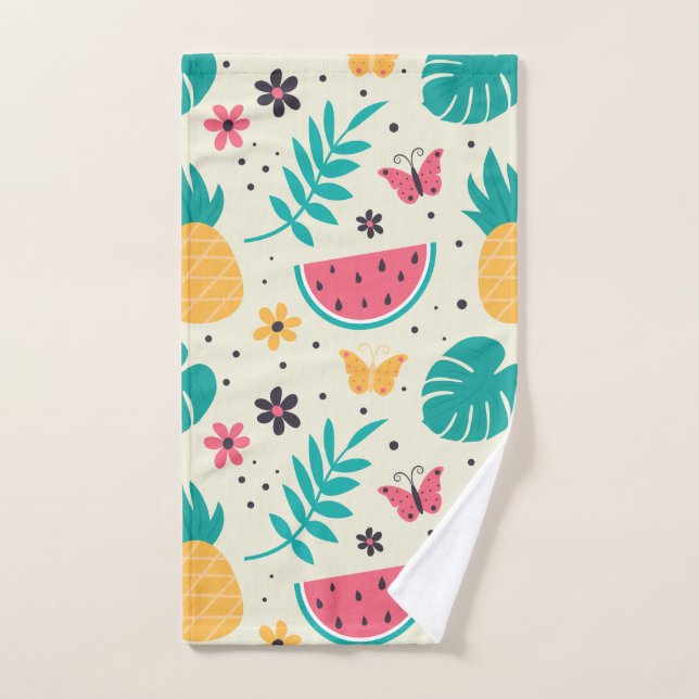 Muster Tropisches Fruchtwasser Ananas Handtuch (Handtuch)