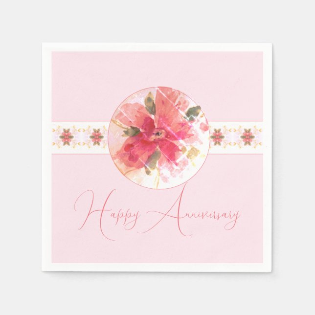 Muster und Blumenmischungen Serviette (Vorderseite)