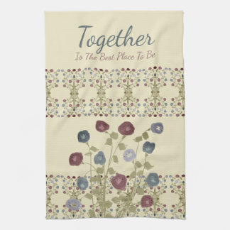 Muster und Blumenzauber Geschirrtuch