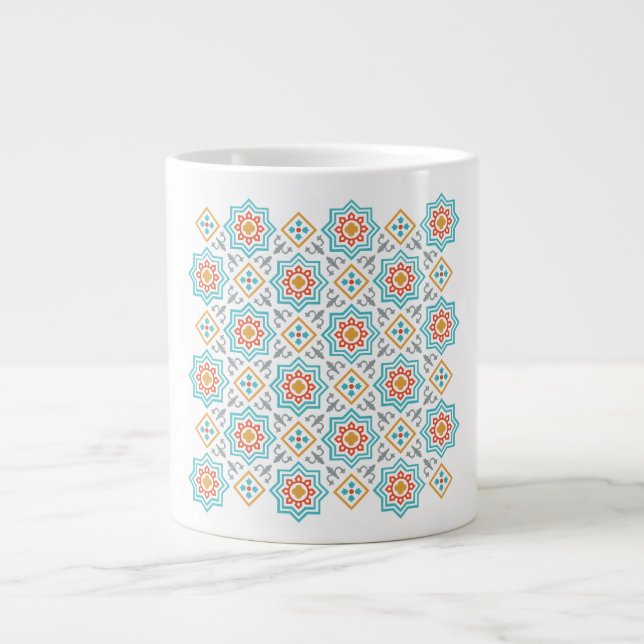 Muster und Clipart Collection | Nahtlos dekorativ Jumbo-Tasse (Vorderseite)