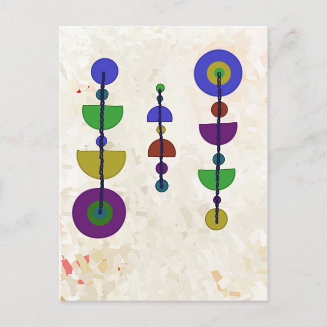 Muster und Farben Postkarte (Vorderseite)